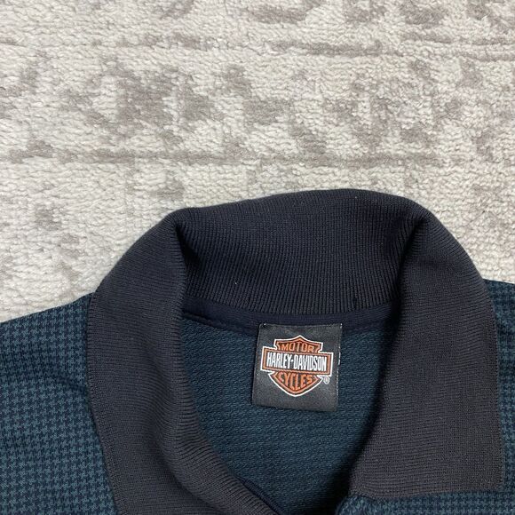 Harley Davidson Polo Shirt Mens Short Sleeve Cotton Logo Embroidered Size Large - Picture 5 of 5
